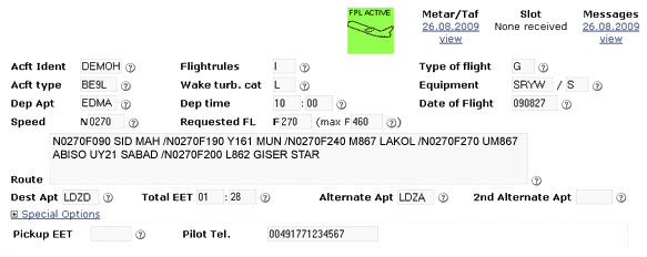 Instant FlightPlan Activation Instant FlightPlan Activation